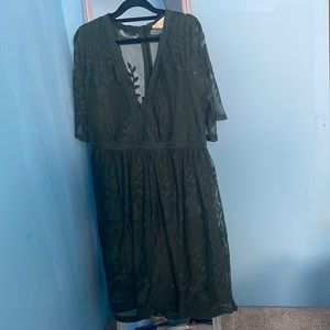 “Light My Fire” Green Bella Ella Boutique Dress